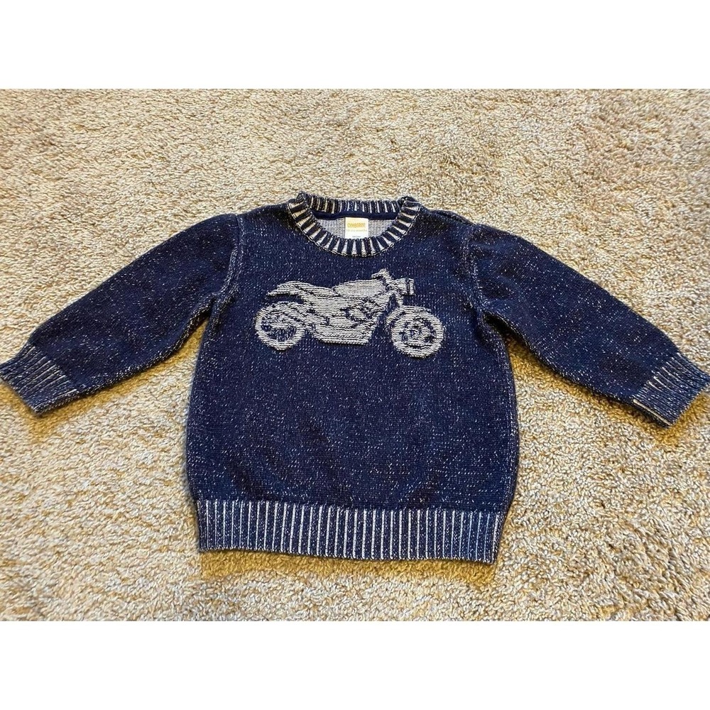 Gymboree Sweater Motorcycle 18-24 Months Pullover